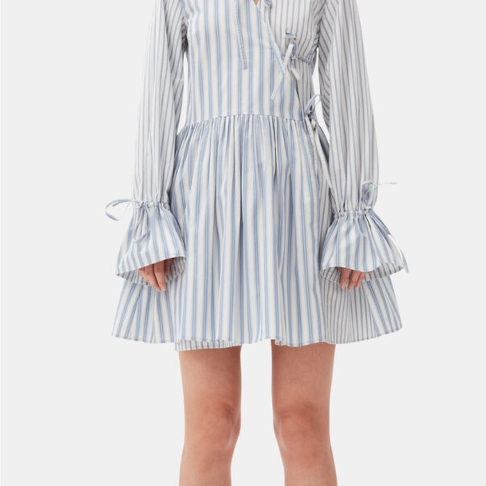 NWT GANNI Striped Mini Dress